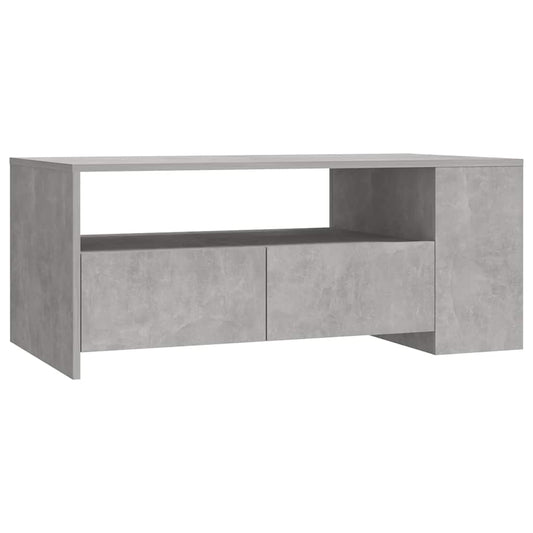 vidaXL Coffee Table Concrete Grey 102x55x42 cm Engineered Wood