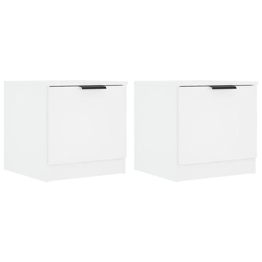 811197 vidaXL Bedside Cabinets 2 pcs White 40x39x40 cm