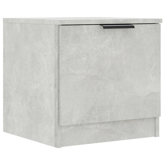 811204 vidaXL Bedside Cabinet Concrete Grey 40x39x40 cm