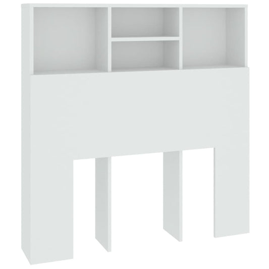 811844 vidaXL Headboard Cabinet White 100x19x103,5 cm