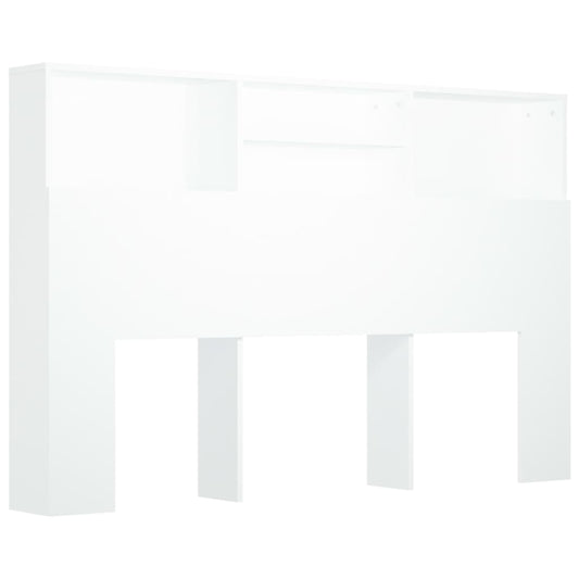 811871 vidaXL Headboard Cabinet White 160x19x103,5 cm