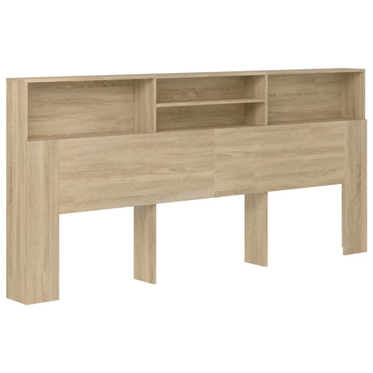 811901 vidaXL Headboard Cabinet Sonoma Oak 220x19x103,5 cm