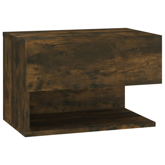 816946 vidaXL Wall-mounted Bedside Cabinet Smoked Oak