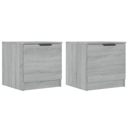 vidaXL Bedside Cabinets 2 pcs Grey Sonoma 40x39x40 cm