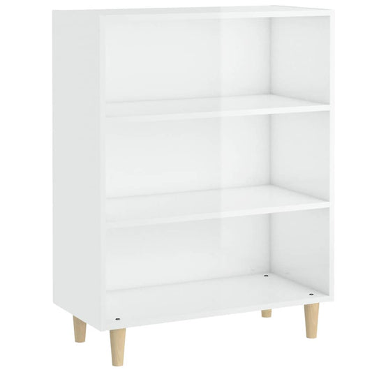 vidaXL Sideboard High Gloss White 69,5x32,5x90 cm Engineered Wood