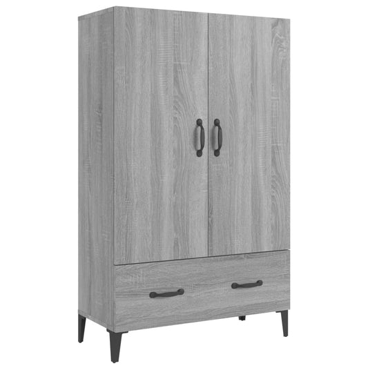 vidaXL Highboard Grey Sonoma 70x31x115 cm Engineered Wood
