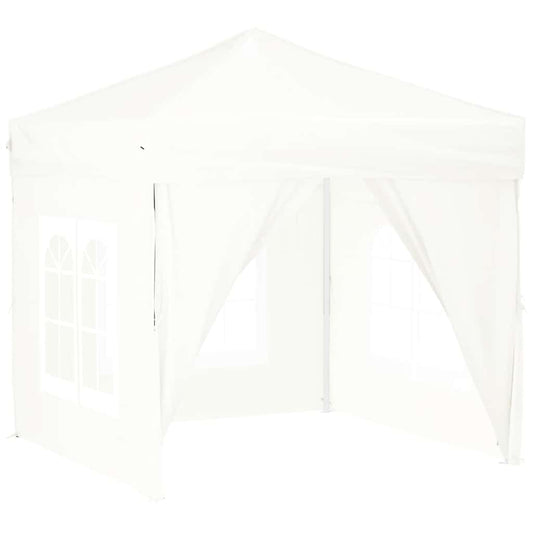 vidaXL Party Tent | White | 210D Oxford fabric | 2x2 m | Foldable
