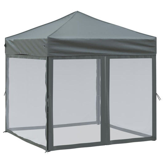 vidaXL Party Tent | Anthracite | 210D oxford fabric | 2x2 m | Foldable