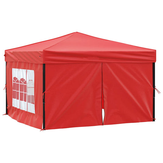 vidaXL Party Tent | Red | 210D Oxford Fabric | 3x3 m | Foldable