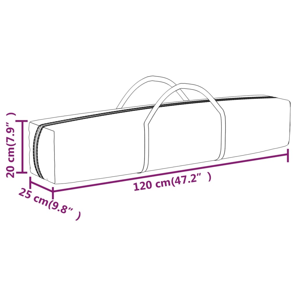 vidaXL Party Tent | Anthracite | 210D oxford fabric | Large | Foldable