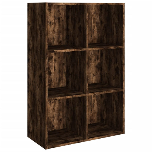 vidaXL Book Cabinet/Sideboard Smoked Oak 66x30x98 cm Engineered Wood