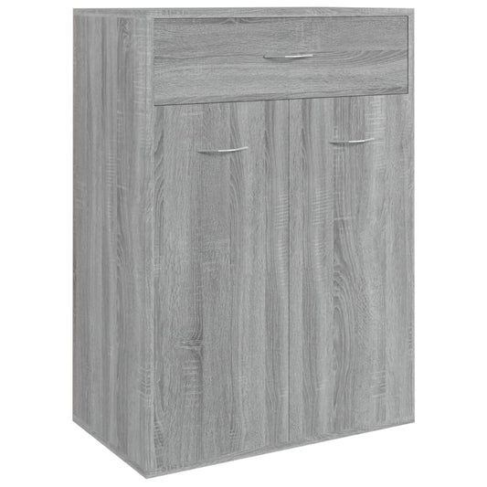 vidaXL Shoe Cabinet | Grey Sonoma | Engineered Wood | Medium | Shoe Cabinet