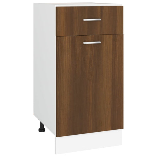 vidaXL Drawer Bottom Cabinet "Lyon" Brown Oak 40x46x81,5 cm Engineered Wood
