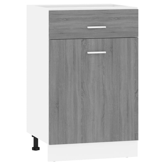 vidaXL Drawer Bottom Cabinet "Lyon" Grey Sonoma 50x46x81,5 cm Engineered Wood