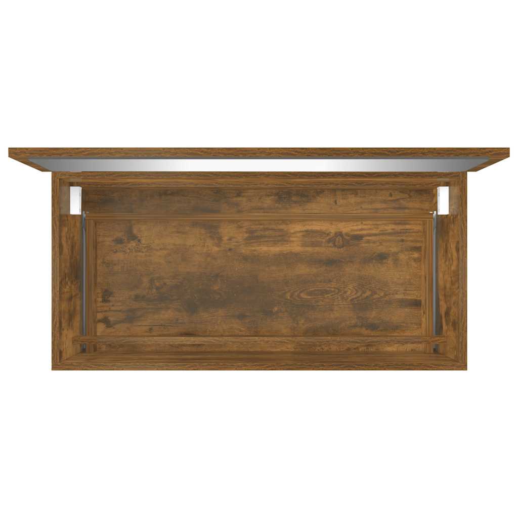 vidaXL 2 Piece Bathroom Furniture Set Smoked Oak Engineered Wood