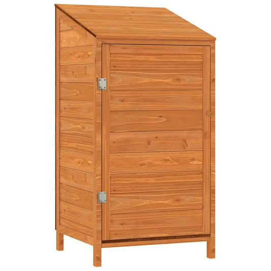 152181 vidaXL Garden Shed Brown 55x52x112 cm Solid Wood Fir