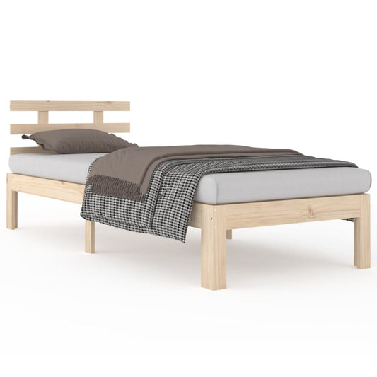vidaXL Bed Frame without Mattress 75x190cm Small Single