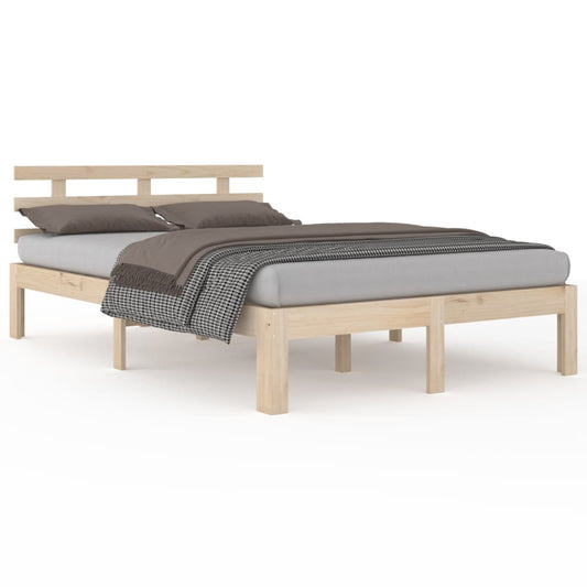 vidaXL Bed Frame without Mattress Solid Wood 200x200 cm