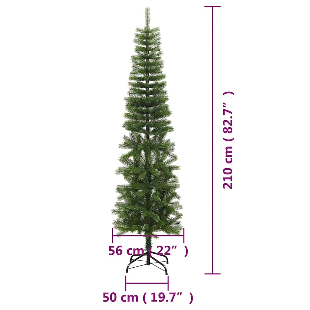 vidaXL Christmas Tree | Green | Polyethylene | 210 cm tall | Sturdy