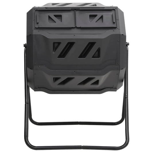vidaXL Garden Compost Bin Black 73x64x95 cm 160 L