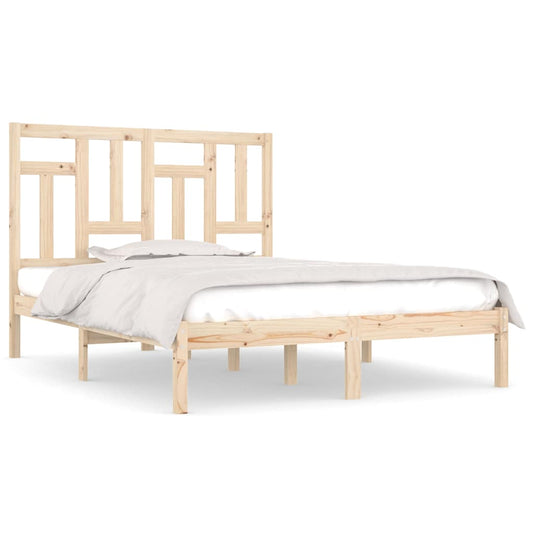 vidaXL Bed Frame without Mattress 135x190 cm Solid Wood