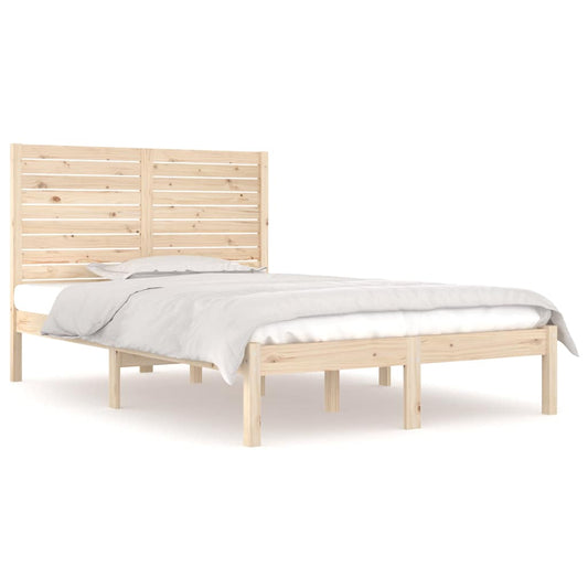vidaXL Bed Frame without Mattress 135x190 cm Solid Wood