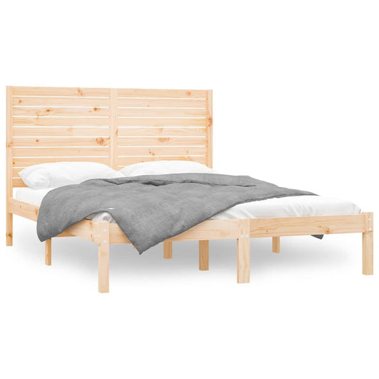 vidaXL Bed Frame without Mattress 140x200 cm Solid Wood