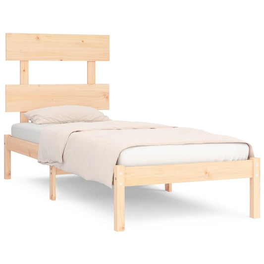 vidaXL Bed Frame without Mattress 90x190 cm Single Solid Wood