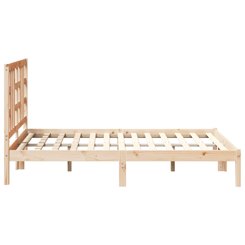 vidaXL Bed Frame without Mattress 135x190 cm Solid Wood