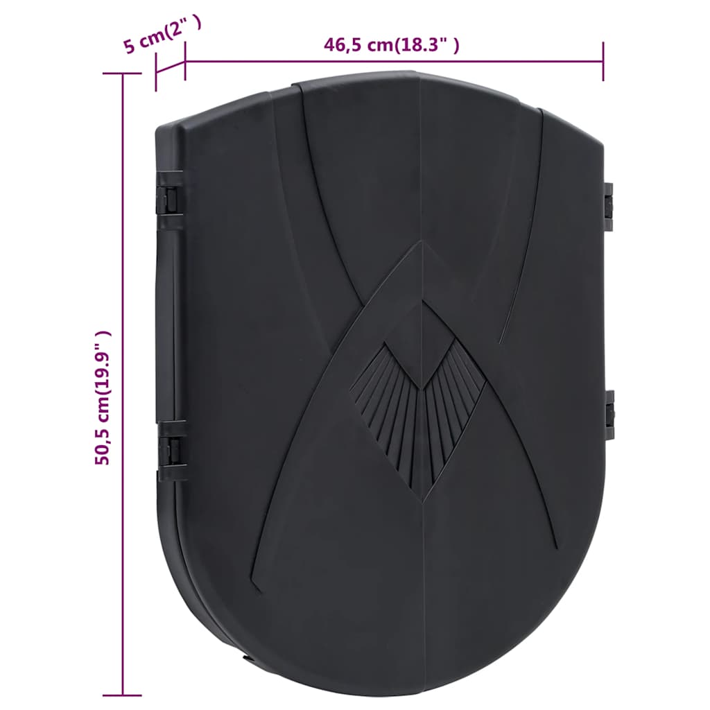 vidaXL Electric Dartboard with Darts Black Polypropylene