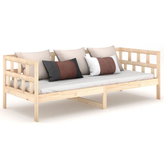 vidaXL Day Bed | Natural wood | Solid pine wood | Single | Convertible