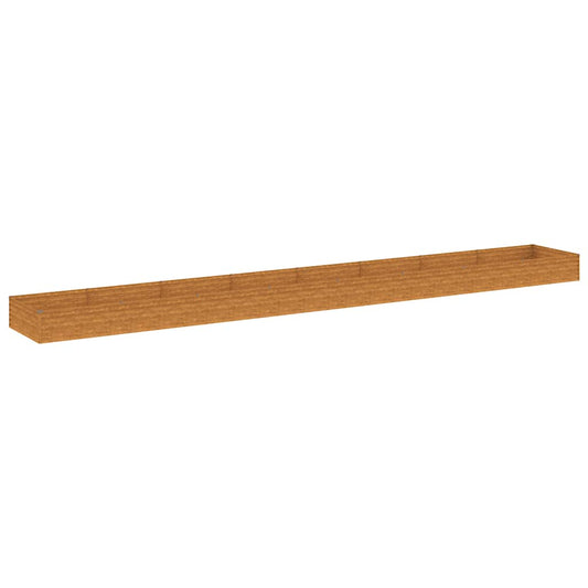 vidaXL Garden Raised Bed 770x100x36 cm Corten Steel