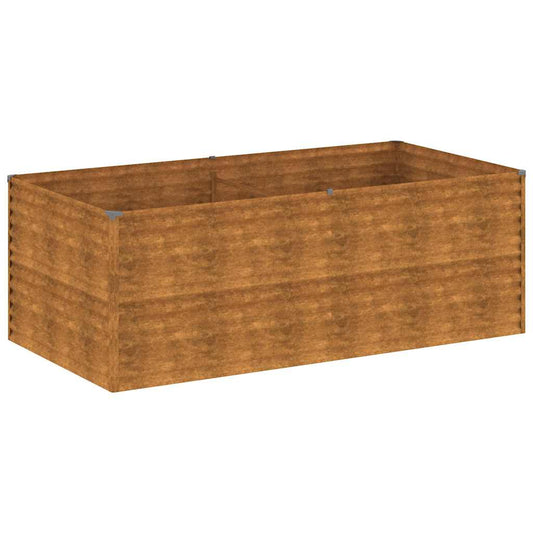 vidaXL Garden Raised Bed 196 x 100 x 69 cm Galvanised Steel