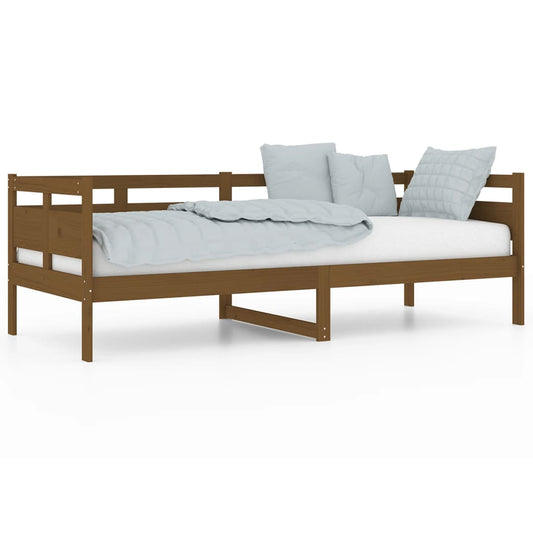 vidaXL Day Bed | Honey brown | Solid pine wood, plywood | Single