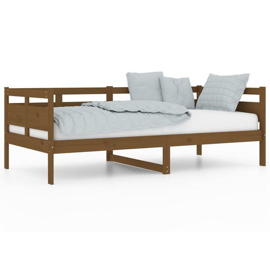 vidaXL Day Bed | Honey Brown | Solid Pine Wood, Plywood | 90 x 190 cm