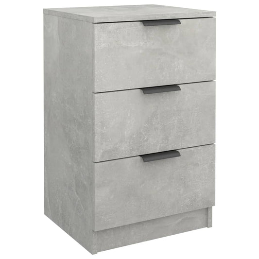 vidaXL Bedside Cabinet Concrete Grey 40x36x65 cm