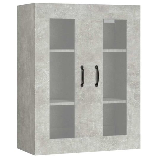vidaXL Hanging Wall Cabinet Concrete Grey 69.5x34x90 cm