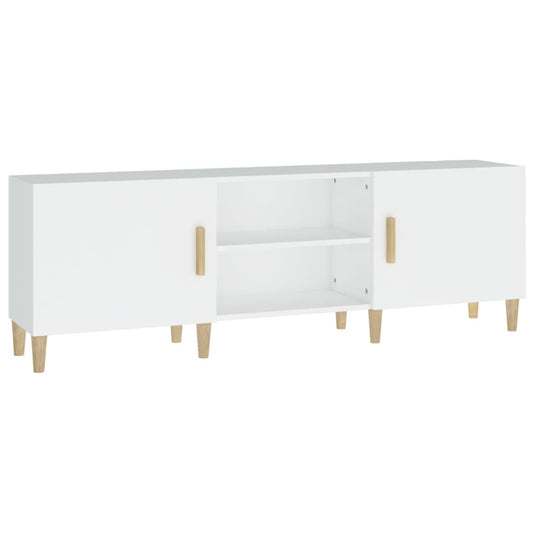 812618 vidaXL TV Cabinet White 150x30x50 cm Engineered Wood