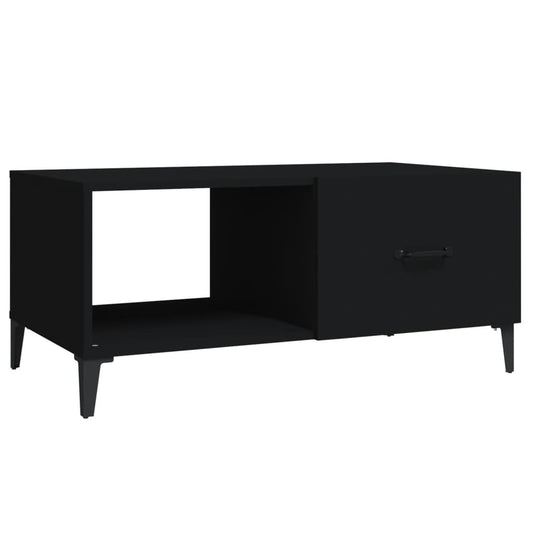 vidaXL Coffee Table Black 90x50x40 cm Engineered Wood