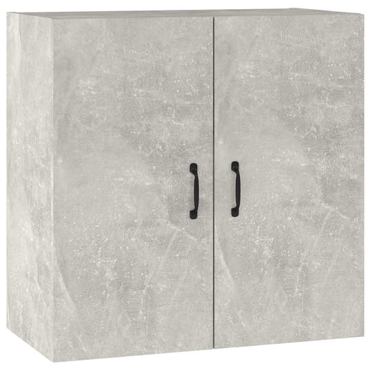 812901 vidaXL Wall Cabinet Concrete Grey 60x31x60 cm Engineered Wood