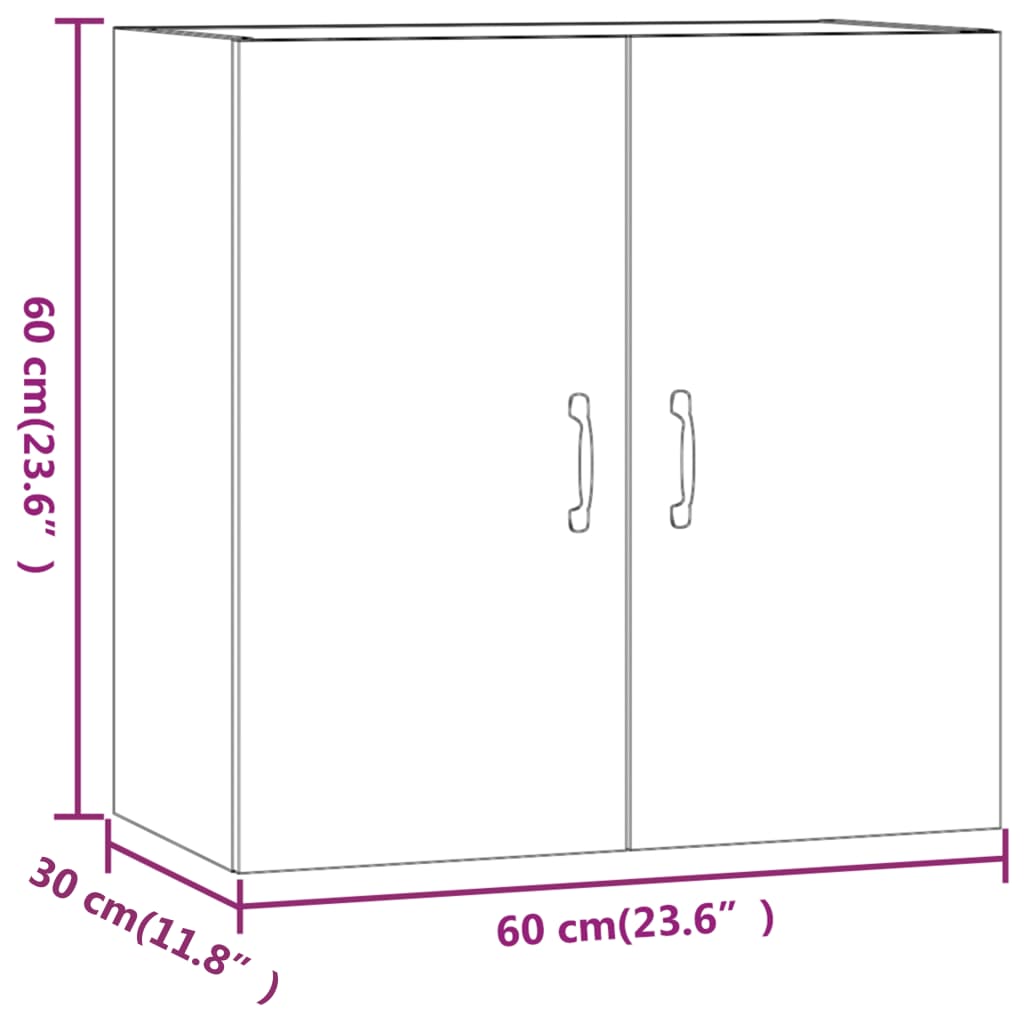 vidaXL Floating Cabinet | Concrete grey | Engineered wood