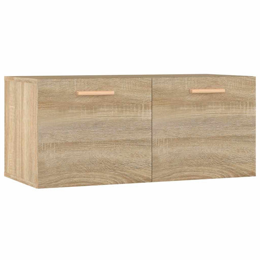 vidaXL Wall Cabinet Sonoma Oak 80x35x36,5 cm Engineered Wood