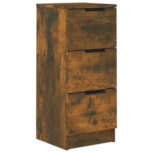 vidaXL Sideboard Smoked Oak 30x30x70 cm Engineered Wood