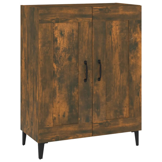 vidaXL Sideboard Smoked Oak 69.5x34x90 cm Engineered Wood