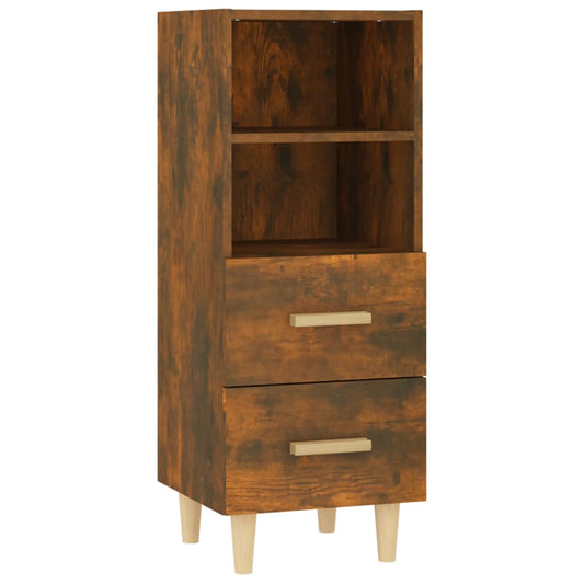 vidaXL Sideboard Smoked Oak 34.5x34x90 cm Engineered Wood