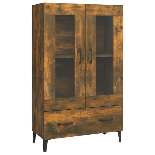 vidaXL Highboard Smoked Oak 70x31x115 cm Engineered Wood