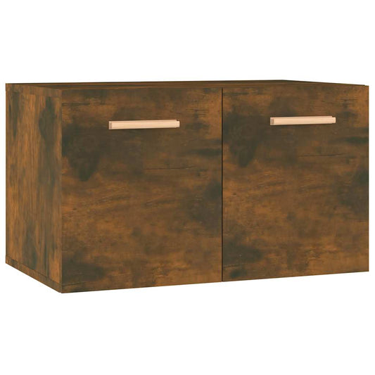 vidaXL Wall Cabinet Smoked Oak 60x36,5x35 cm Engineered Wood