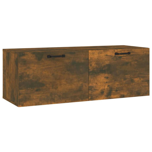 817612 vidaXL Wall Cabinet Smoked Oak 100x36,5x35 cm Engineered Wood