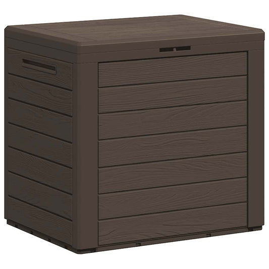 152194 vidaXL Garden Storage Box Brown 58,5x46x55 cm Polypropylene