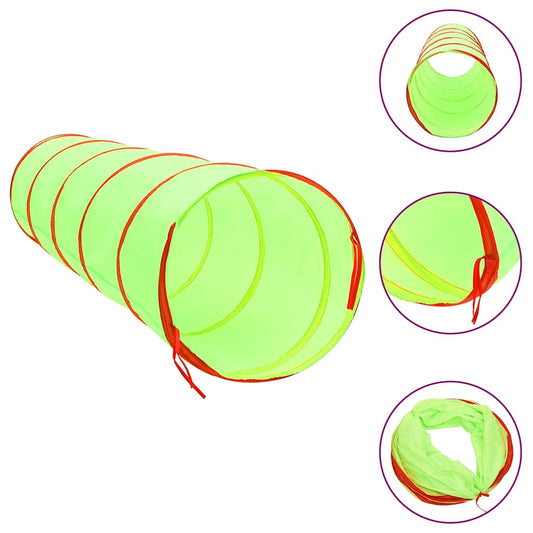 vidaXL Children Play Tunnel Green 175 cm Polyester